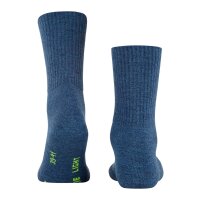 FALKE Unisex Sportsocken - Walkie Light, Trekking- und Wanderstrumpf, Unifarben Blau (Denim) 42-43