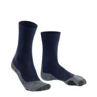 FALKE Damen Socken - Trekking Socken TK 2, Ergonomic, Merinowoll-Mix Dunkelblau 41-42