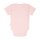 Steiff Baby Body - Strampler, Baumwolle, Bär, Logo, kurzarm, einfarbig Rosa 50