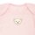 Steiff Baby Bodysuit - Romper, Cotton, Bear, Logo, short Sleeves, solid color Pink 50