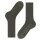FALKE Mens socks - Family SO, all-rounder socks, plain, cotton blend Green (Military) 43-46 (UK 9-11)