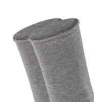 FALKE Damen Socken, 2er Pack - Happy, Kurzsocken, Rollbündchen Grau 35-38