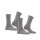 FALKE Womens socks, 2-pack - Happy, short socks, rolled cuffs Grey 35-38 (UK 2,5-5)