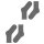 FALKE Womens socks, 2-pack - Happy, short socks, rolled cuffs Grey 35-38 (UK 2,5-5)