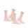 FALKE Damen Socken, 2er Pack - Happy, Kurzsocken, Rollbündchen Rosa 35-38