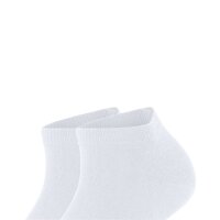 FALKE Womens Socks, 2-pack - Happy, Sneaker Socks, solid color White 35-38 (UK 2,5-5)