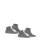 FALKE Damen Socken, 2er Pack - Happy, Sneakersocken, einfarbig Grau 39-42