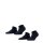 FALKE Damen Socken, 2er Pack - Happy, Sneakersocken, einfarbig Schwarzblau 39-42