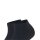 FALKE Womens Socks, 2-pack - Happy, Sneaker Socks, solid color Black Blue 39-42 (UK 5,5-8)