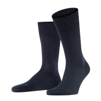 FALKE mens socks - Sensitiv Berlin, short stocking, comfort waistband, plain Dark blue 43-46 (UK 8.5-11)