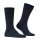 FALKE Herren Socken - Sensitiv Berlin, Kurzstrumpf, Komfortbund, Uni Dunkelblau 43-46