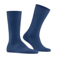 FALKE Herren Socken - Sensitiv Berlin, Kurzstrumpf, Komfortbund, Uni Blau 47-50