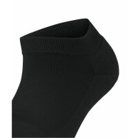 FALKE Womens Sneaker Socks - ClimaWool, plain, merino wool Black 37-38