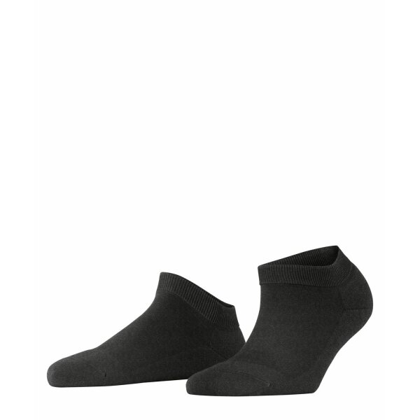 FALKE Womens Sneaker Socks - ClimaWool, plain, merino wool Anthracite 39-40