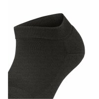 FALKE Womens Sneaker Socks - ClimaWool, plain, merino wool Anthracite 39-40