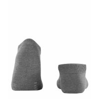 FALKE Womens Sneaker Socks - ClimaWool, plain, merino wool Grey 37-38
