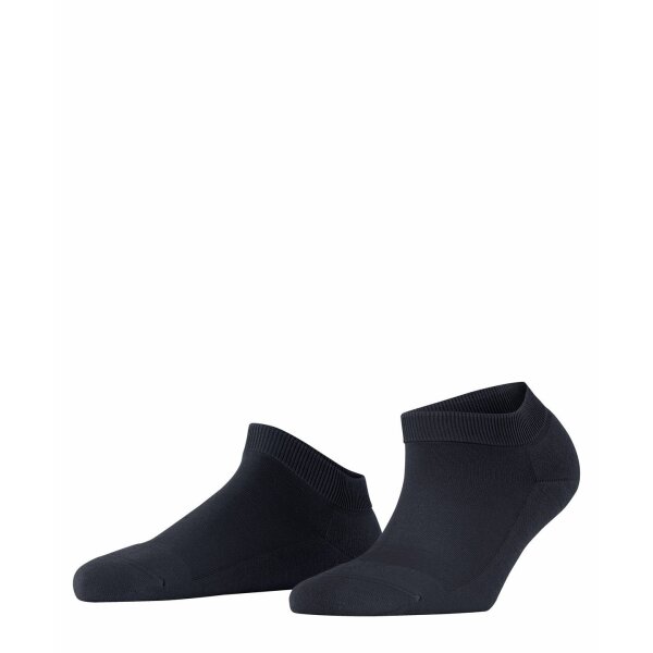 FALKE Womens Sneaker Socks - ClimaWool, plain, merino wool Black blue 37-38