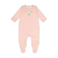 Steiff Baby Strampler - Body, Baumwolle, Bär, Logo, Druckknöpfe, langarm, einfarbig