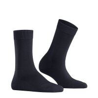 FALKE Womens Socks - ClimaWool, short socks, single color Black blue 37-38