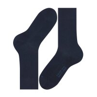 FALKE Herren Socken - Sensitive London, Strümpfe, Uni, Baumwollmischung Dunkelblau 43-46