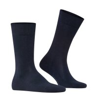 FALKE Herren Socken - Sensitive London, Strümpfe, Uni, Baumwollmischung Dunkelblau 43-46