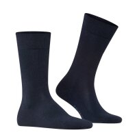 FALKE Herren Socken - Sensitive London, Strümpfe, Uni, Baumwollmischung Dunkelblau 47-50