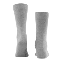 FALKE Herren Socken - Sensitive London, Strümpfe, Uni, Baumwollmischung Grau 47-50