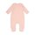 Steiff Baby Romper - Bodysuit, Cotton, Bear, Logo, Press Studs, long sleeves, solid color Pink 50