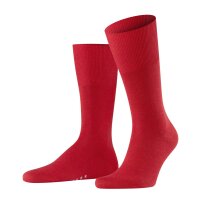 FALKE Men Socks - Airport, short Socks, Leisure and Business Socks, plain Colours Red (Scarlet) 45-46 (UK 10-11)