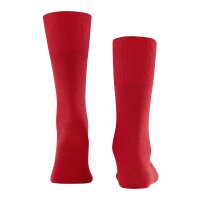 FALKE Men Socks - Airport, short Socks, Leisure and Business Socks, plain Colours Red (Scarlet) 45-46 (UK 10-11)