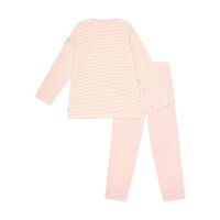 Steiff Kids Pyjamas Set -  Nightwear, Pyjamas, Nicky Velour, long, striped Pink/White 92