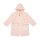 Steiff Children Bathrobe - Swimwear, Cotton, Hood, Pocket, Stripes, Bear Pink/White 92