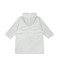 Steiff Children Bathrobe - Swimwear, Cotton, Hood, Pocket, Stripes, Bear Light blue/white 116