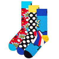 Happy Socks Herren Socken, 3er Pack - Fathers Day, Geschenkbox, gemischte Farben Fathers Day 2 41-46