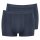 Sloggi Herren Boxer Shorts, Pack - 24/7, Baumwolle, einfarbig blau S 2er Pack (1x2P)