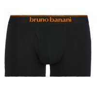 Bruno Banani Mens Boxer Shorts, 2-pack - Quick Access, underpants, solid color, cotton Black S (Small)