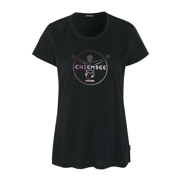 CHIEMSEE Ladies 26,95 T-Shirt Shirt, Cotton, Taormina, € Logo, , Neck, - Round