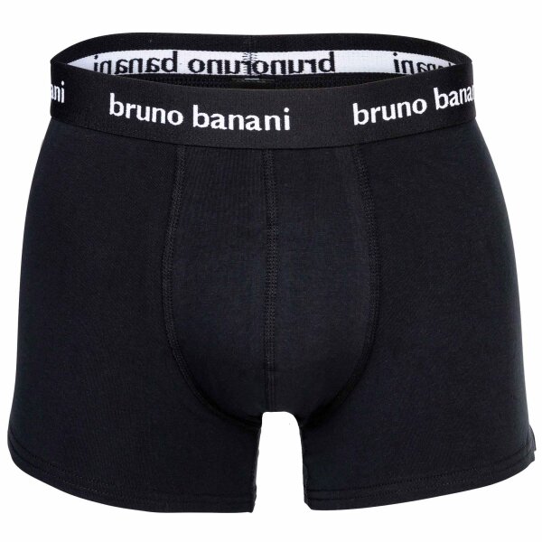 Bruno Banani Herren Boxershorts 4er Pack - Every Day, Baumwolle Schwarz/Grau/Weiß/Blau M