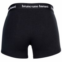 Bruno Banani Herren Boxershorts 4er Pack - Every Day, Baumwolle Schwarz/Grau/Weiß/Blau M