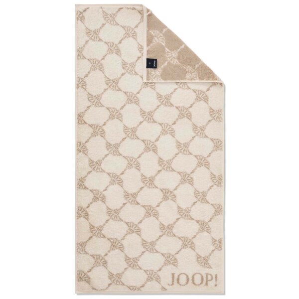 JOOP! Handtuch Classic Cornflower Frottierkollektion - Walkfrottier Creme 50x100cm