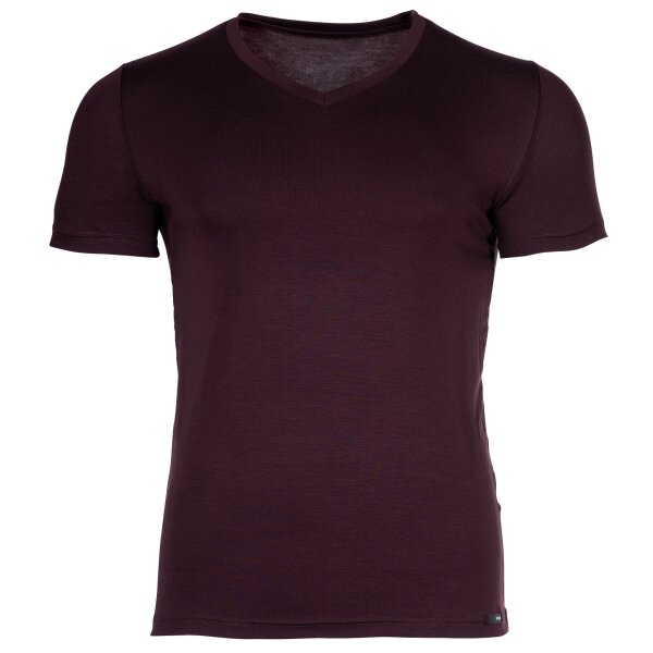 HOM Mens T-shirt V Neck - Lyocell soft Tee Shirt, short sleeve, plain, V neck