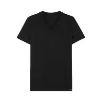 HOM Herren T-Shirt V Neck - Lyocell soft Tee Shirt, kurzarm, einfarbig, V-Ausschnitt