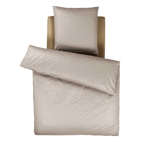 JOOP! 2-Piece Bed Linen - Cornflower, Maco Satin, Cotton Light Brown 135x200cm