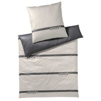 JOOP! 2-Piece Bed Linen - Logo Stripes, Maco Satin, Cotton, Stripes