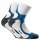 Rohner Basic Unisex Running Quarter Socken, 2er Pack - Sportsocken, Outdoor, Walking Weiß/Blau 43-46