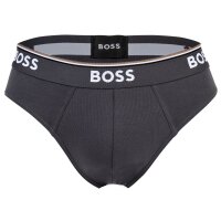 BOSS Herren Slips, 6er Pack - Briefs 3P Power, Cotton Stretch, Logo, einfarbig Grau M