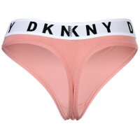 DKNY Womens String - Tanga, Cotton Modal Stretch, Logo Waistband, uni Old Rose XL (X-Large)