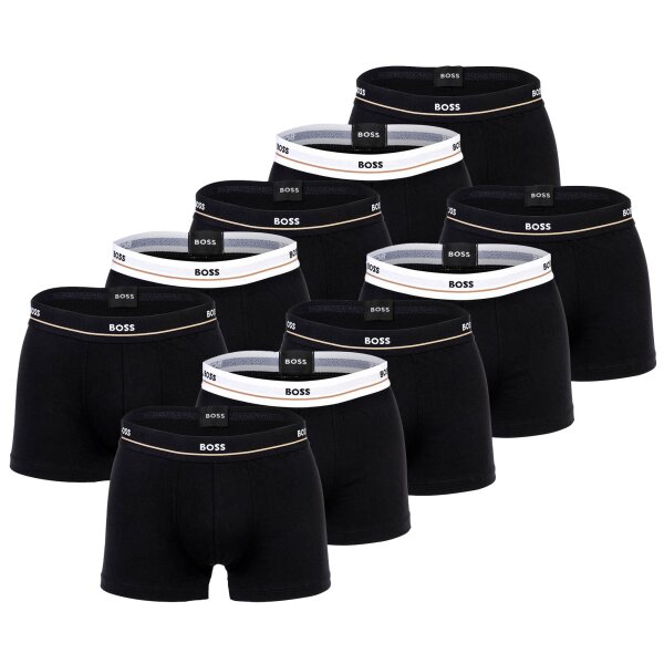 BOSS Mens Trunks, 5 Pack - 5P Essential, Boxer Shorts, Cotton Stretch, Logo Black S (Small)