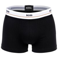 BOSS Herren Trunks, 10er Pack - Essential, Boxershorts, Cotton Stretch, Logo Schwarz S