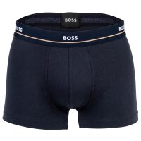 BOSS Herren Trunks, 10er Pack - Essential, Boxershorts, Cotton Stretch, Logo Schwarz/Weiß/Blau S
